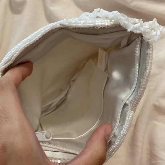 Vintage du-val hand beaded bridal style purse - Picture 4 of 7